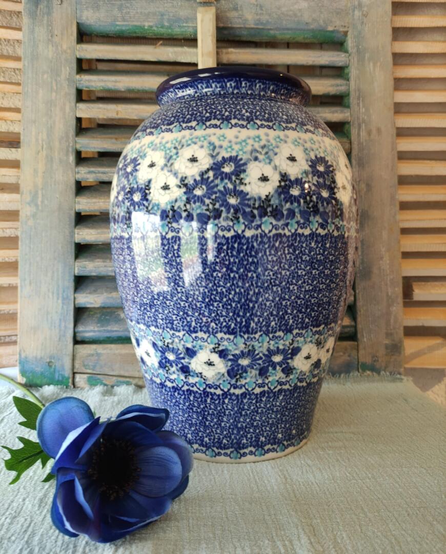 CA 012-4963x Bunzlau Grote Vaas Hoog 32cm Unikat 4963 - Afbeelding 2