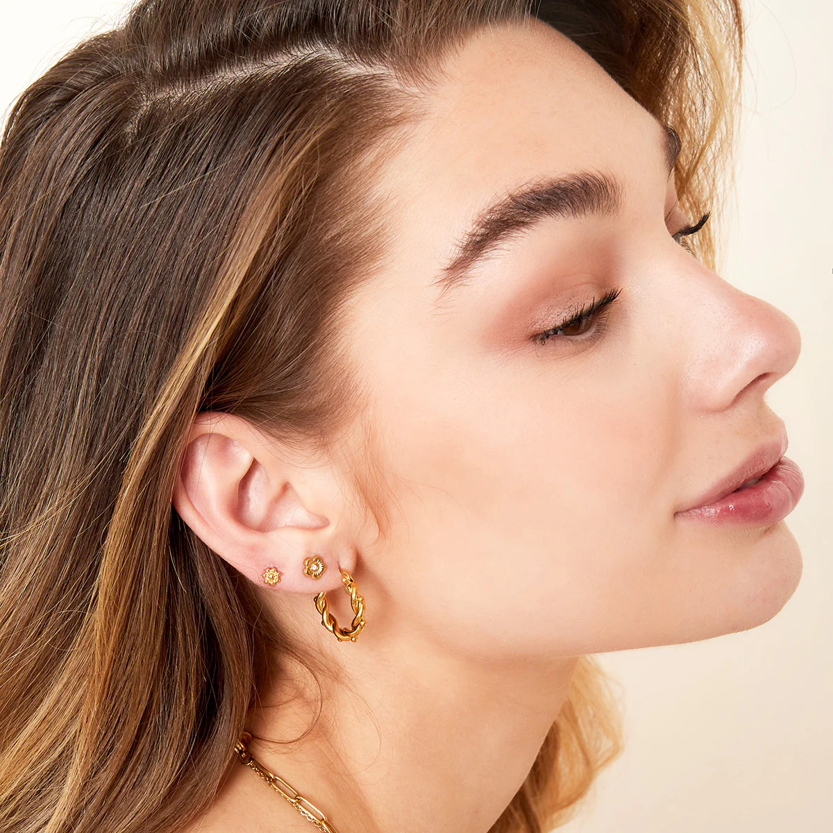 Oorbellen Twist Balls Small - Afbeelding 4