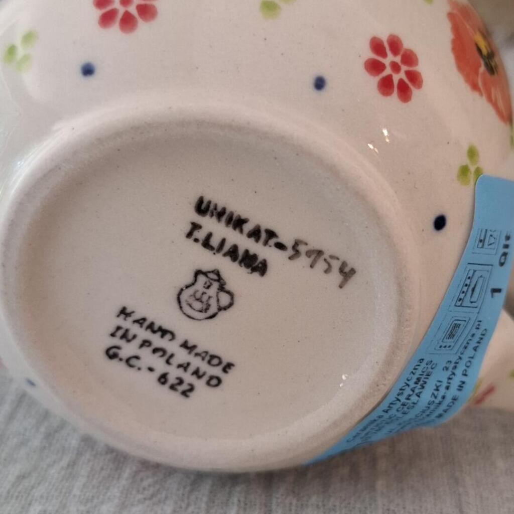 CA 824-U5154x Bunzlau Tulpmok L 300ml UNIKAT van Teresa Liana - Afbeelding 3