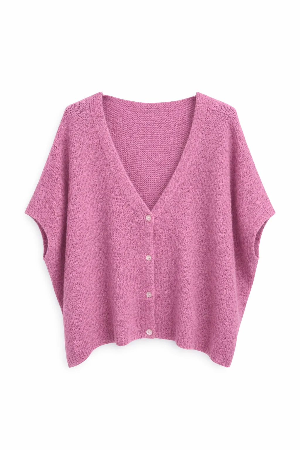 Oversized Vest Juul Mouwloos Mauve - Afbeelding 2