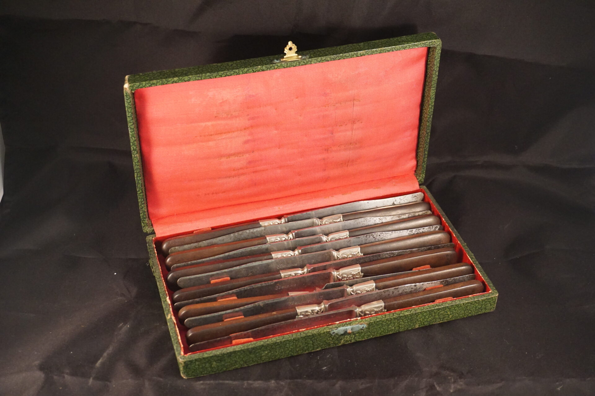 12 Art Deco messen in cassette Alain Saint Joanis Frankrijk - Afbeelding 2