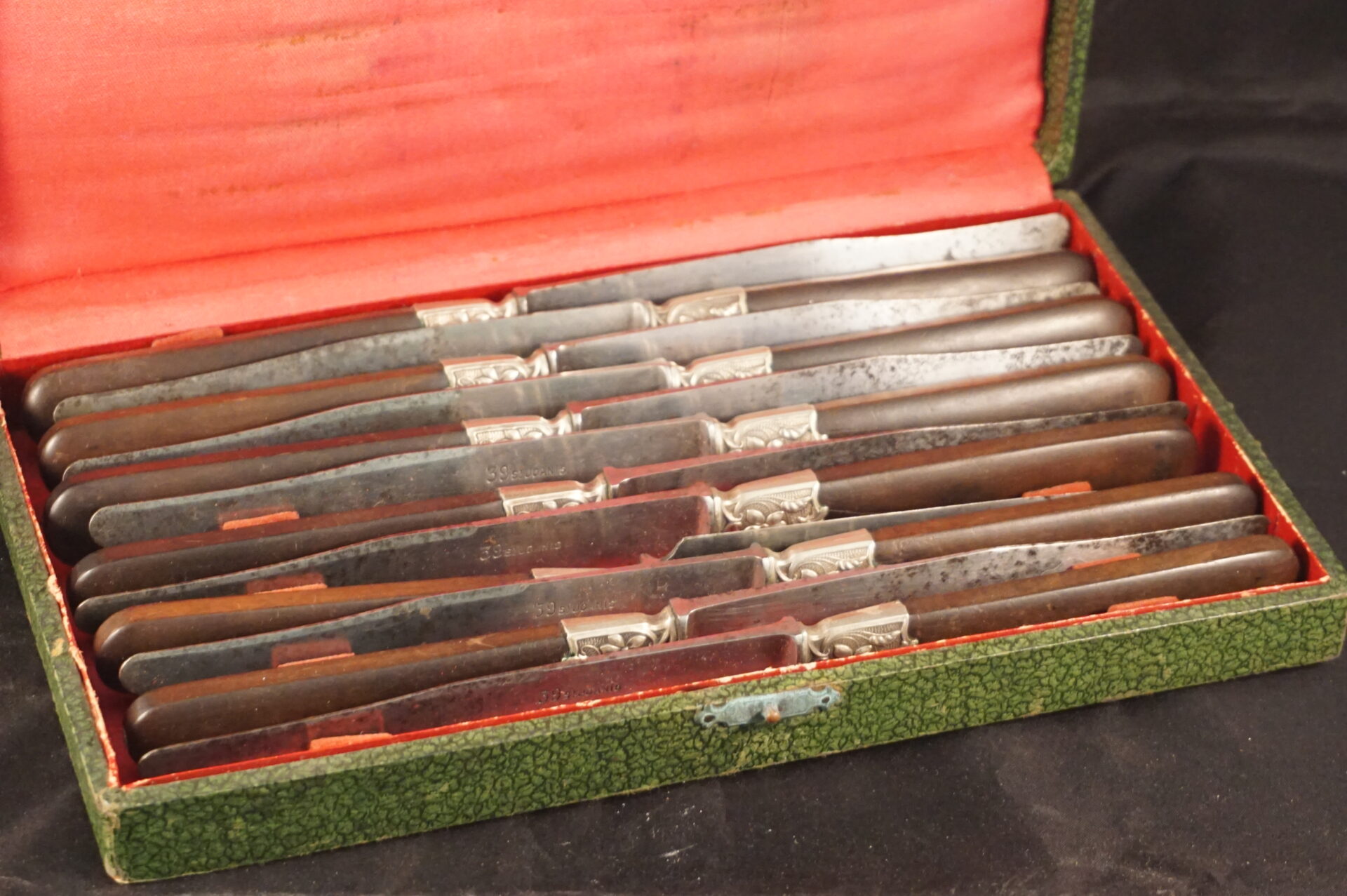 12 Art Deco messen in cassette Alain Saint Joanis Frankrijk - Afbeelding 3