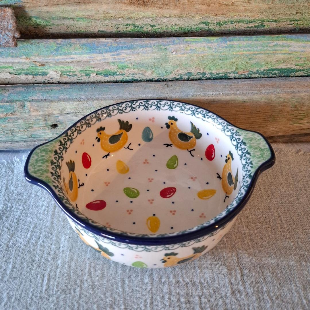 CA G99-3343x Bunzlau Soepkom/schaaltje met dichte greepjes by Teresa Liana - Afbeelding 3