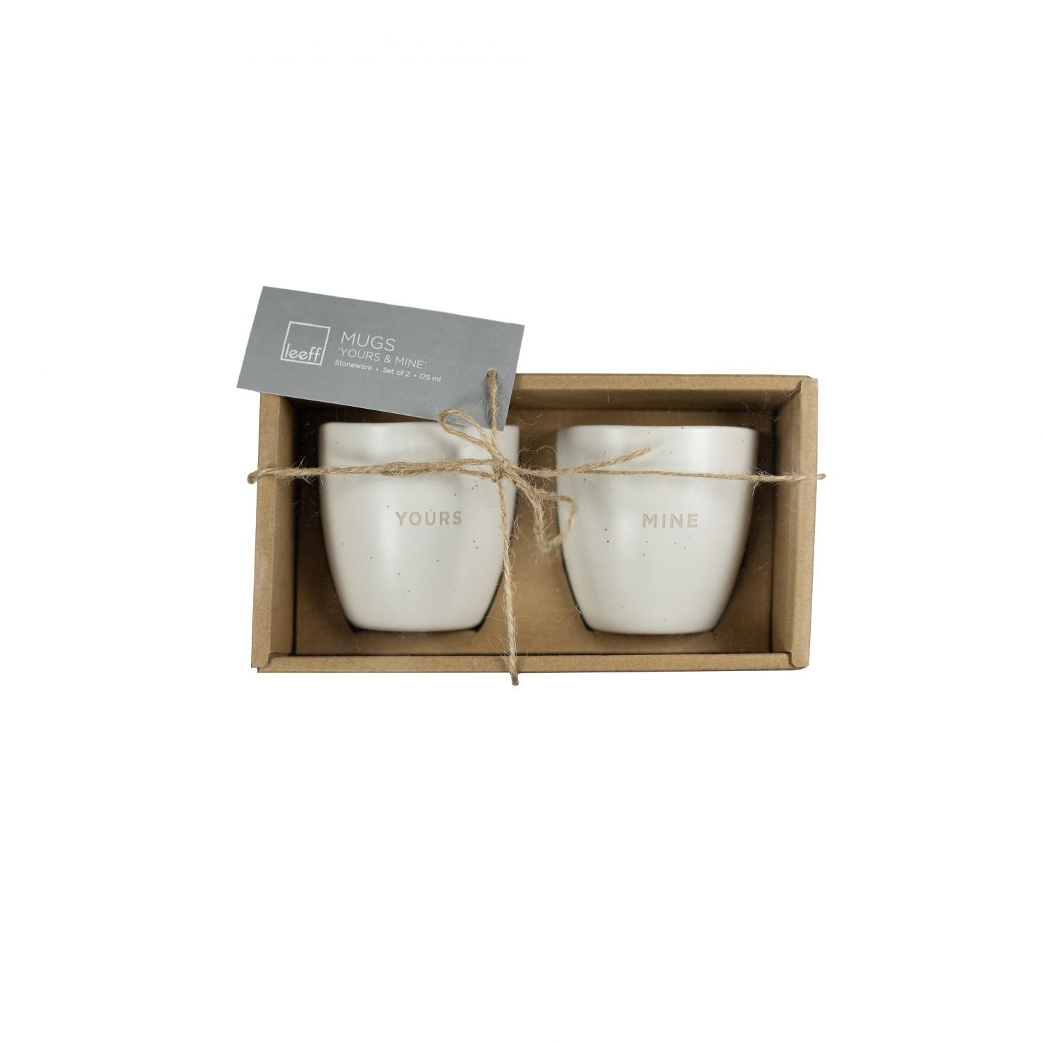 Mok ‘Yours’ en ‘Mine’ set van 2 - Afbeelding 3