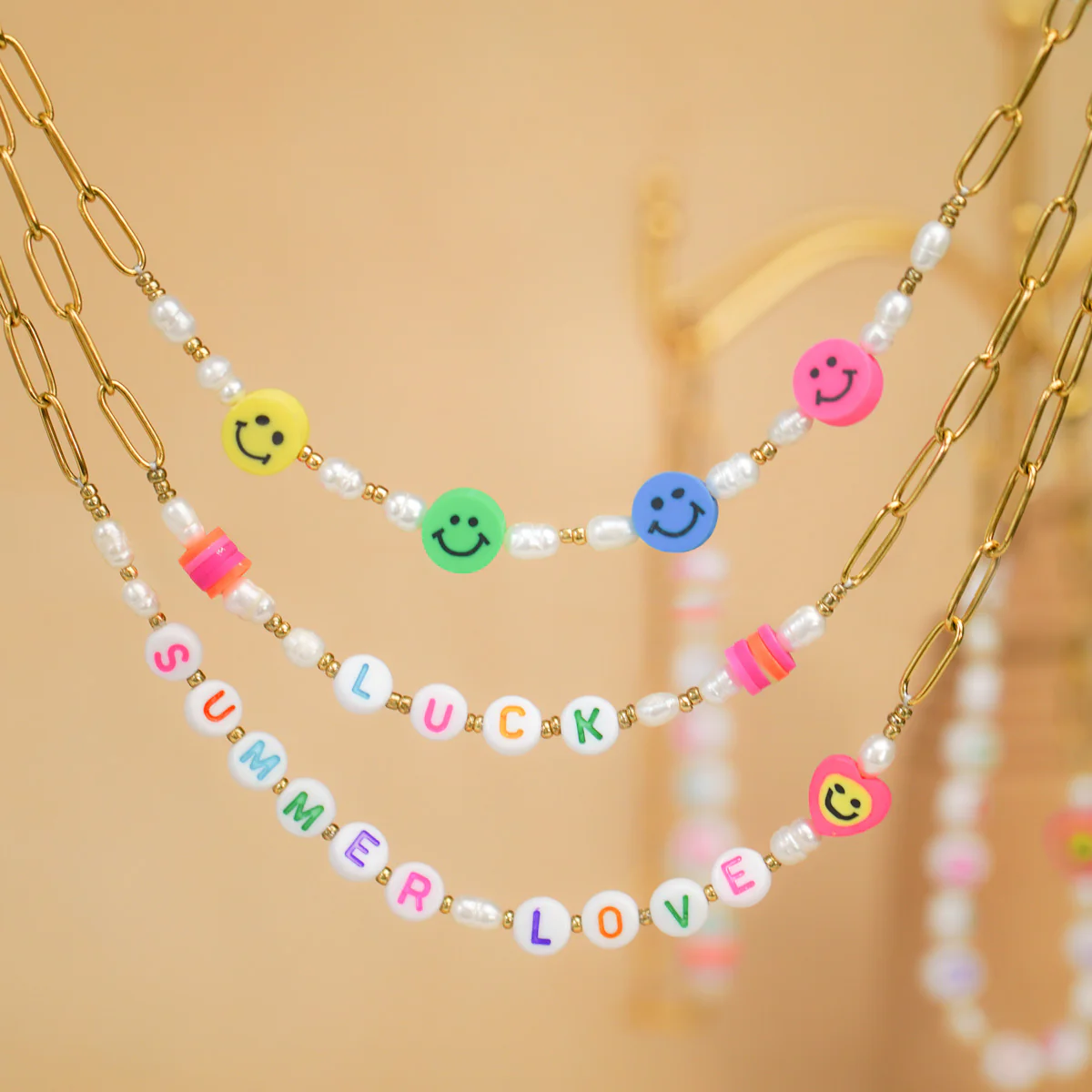 Ketting Smiley & Happy - Afbeelding 3