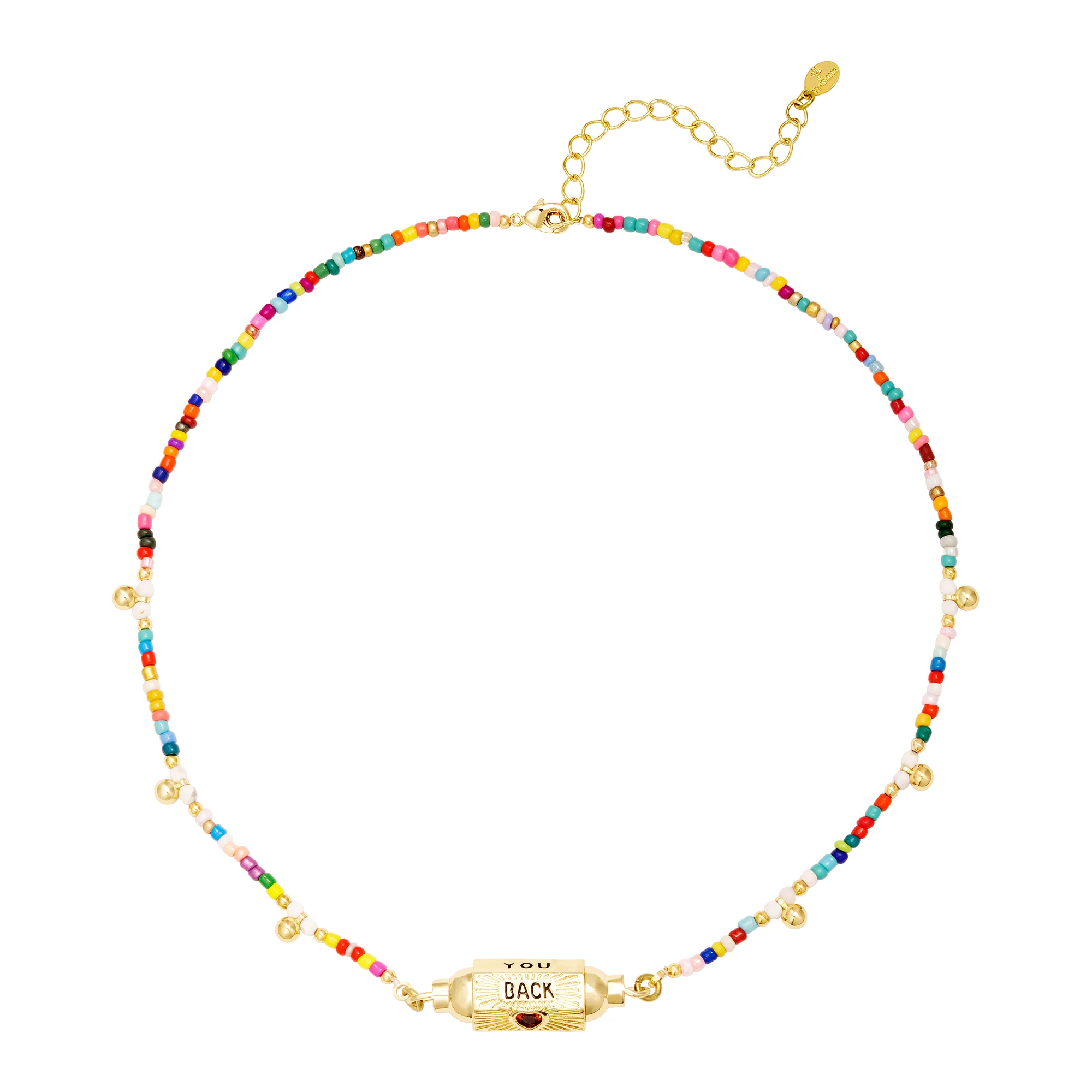 Ketting Lucky Multicolor Kraaltjes - Afbeelding 2