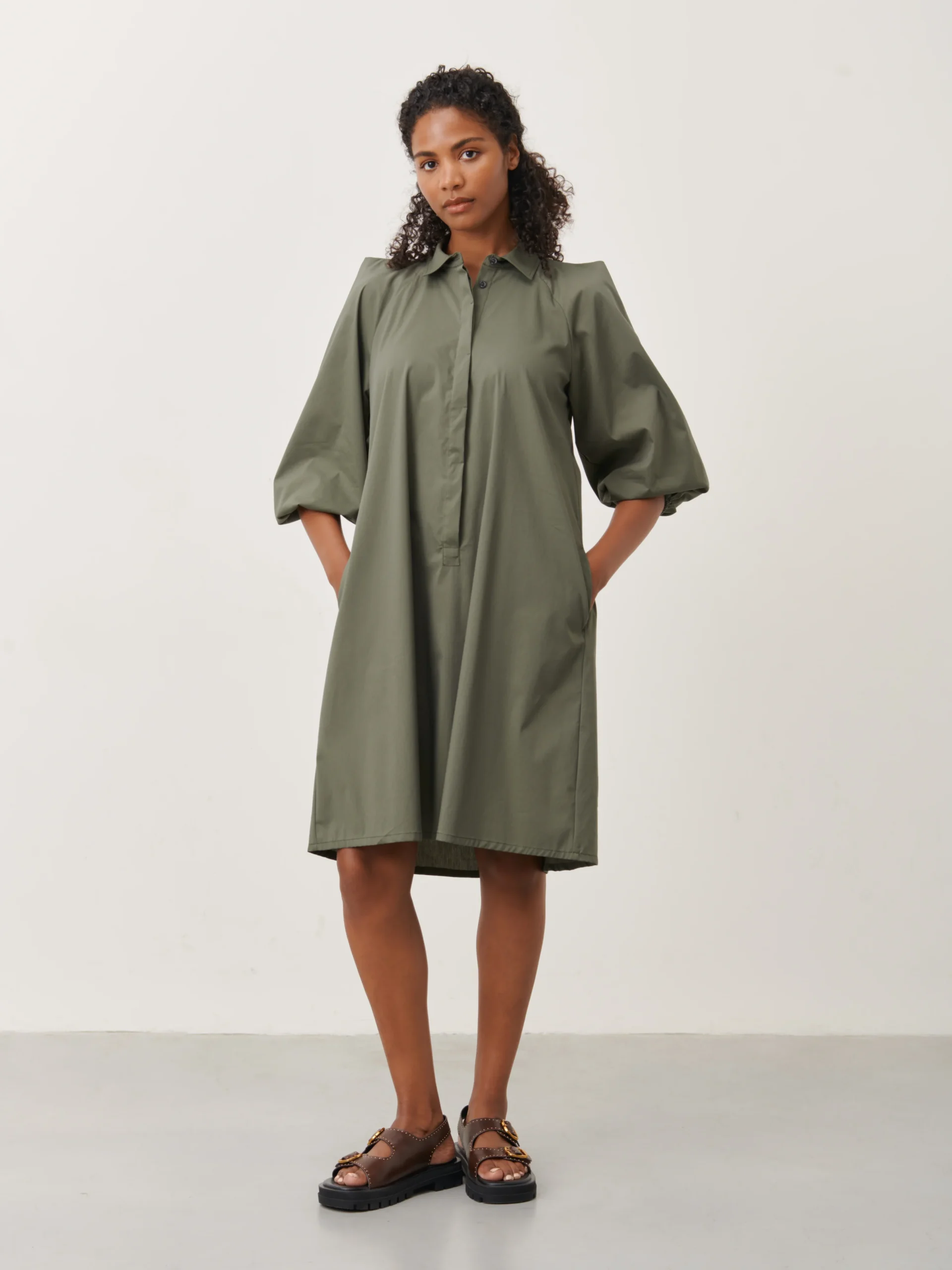 Jane Lushka Dress Carlen Army ES9242111 - Afbeelding 4