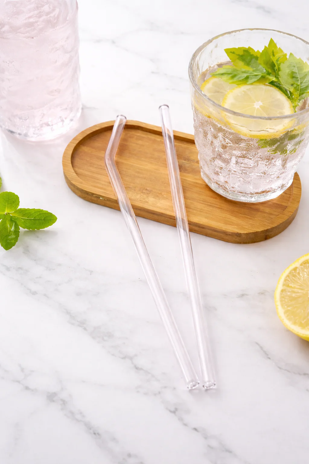 Stijlvolle glazen rietjes - 20cm - Afbeelding 3