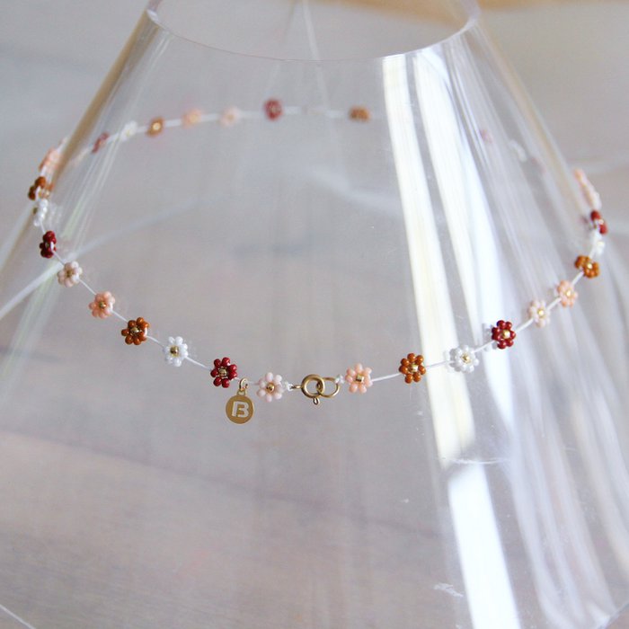 Daisy flower ketting-Mix Nude - Afbeelding 2