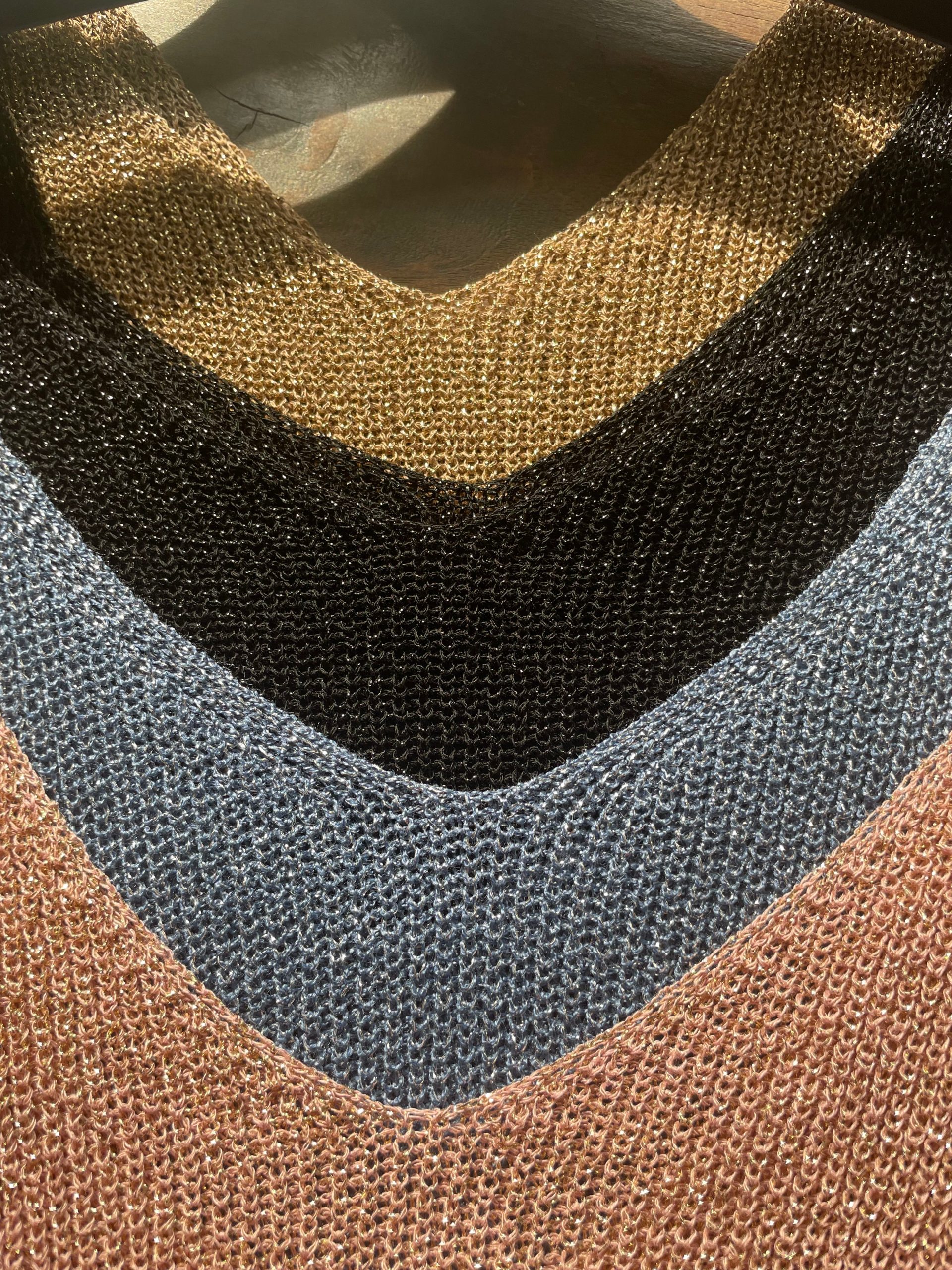 Lurex Knit Top Camel - Afbeelding 3