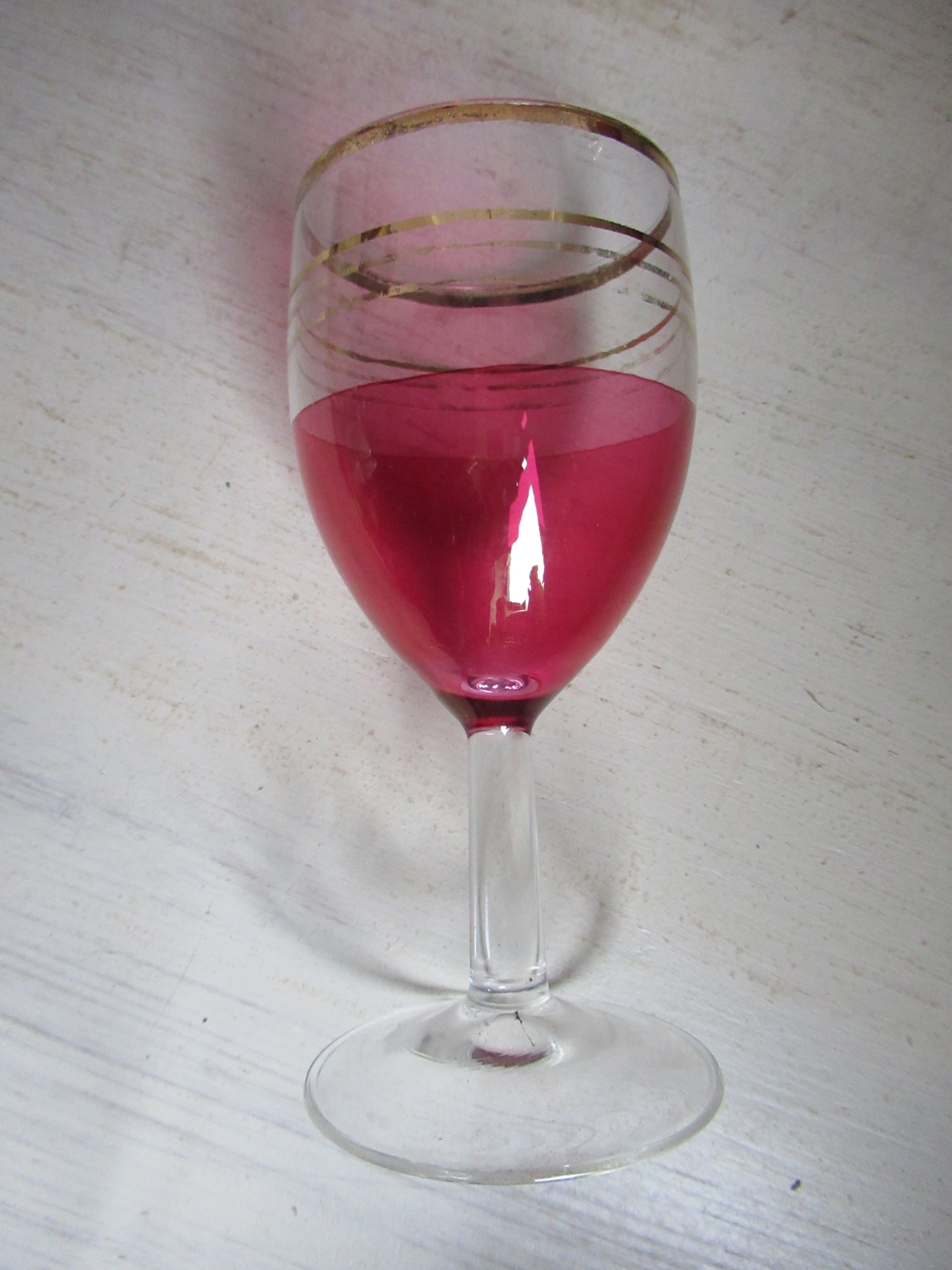 6 oude Franse wijnglazen - Afbeelding 5