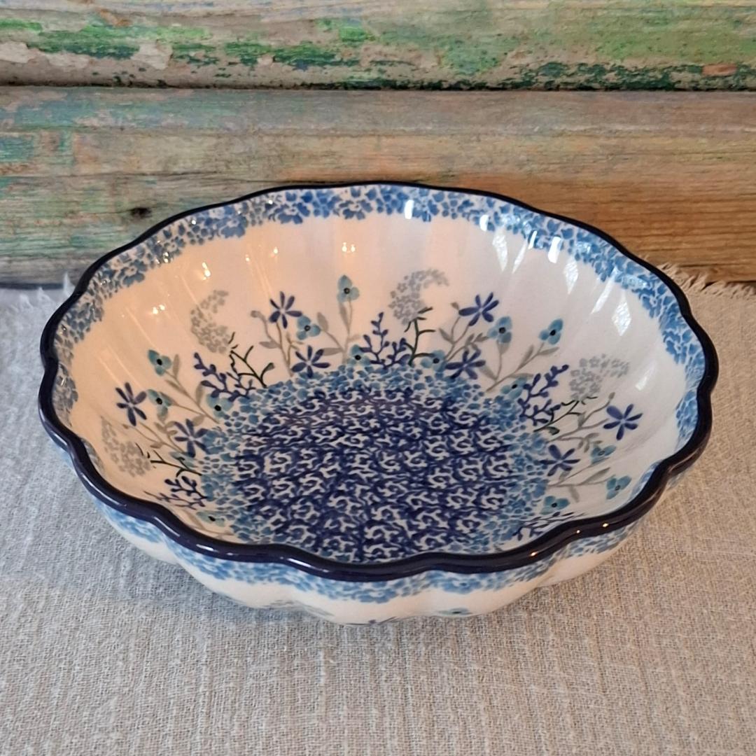 CA 448-2922x Bunzlau Gewelfde schaal 16cm Festive by Teresa Liana - Afbeelding 3