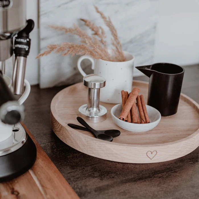 Draaiplateau eikenhout 28cm - Afbeelding 5