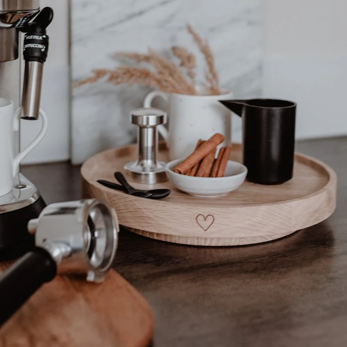 Draaiplateau eikenhout 28cm - Afbeelding 4