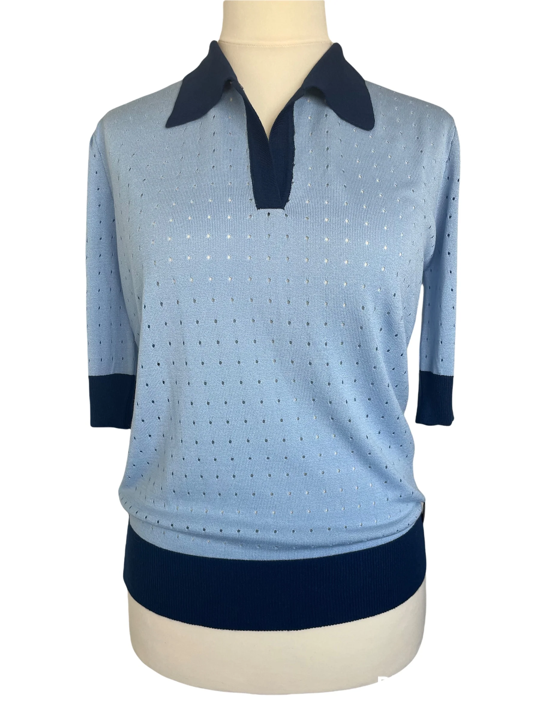 Dame Blanche Top Capo 893 Lux Light Blue - Afbeelding 4