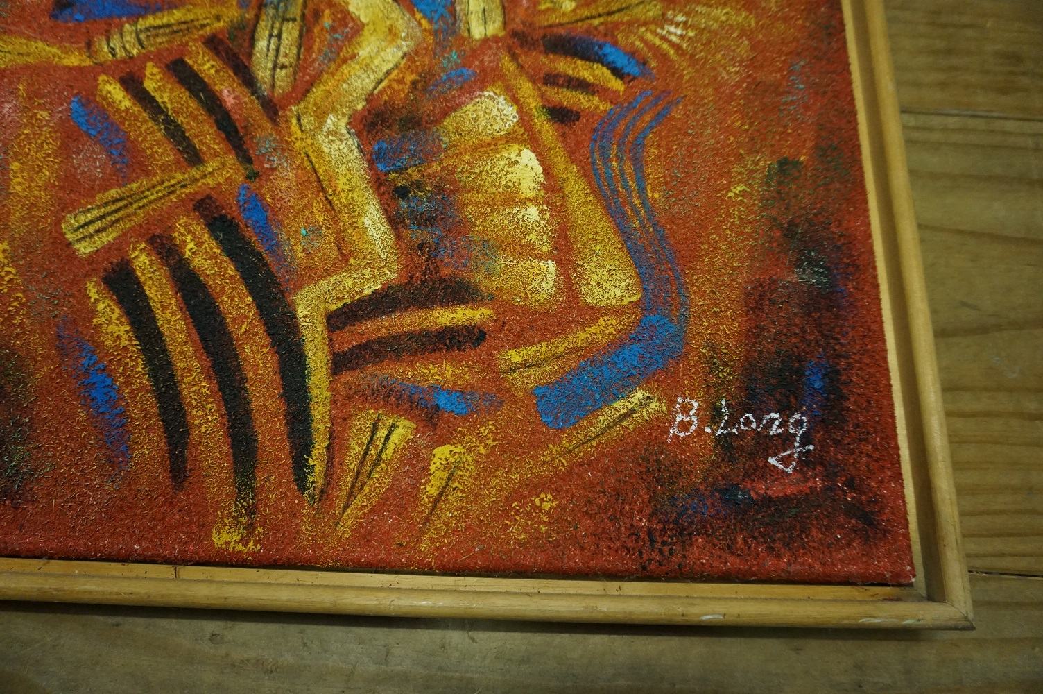 Abstract schilderij B. Long - Afbeelding 4