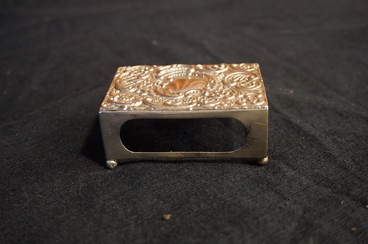 Antiek sterling zilveren luciferdooshouder (30031) - Afbeelding 3