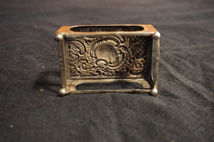 Antiek sterling zilveren luciferdooshouder (30031) - Afbeelding 5
