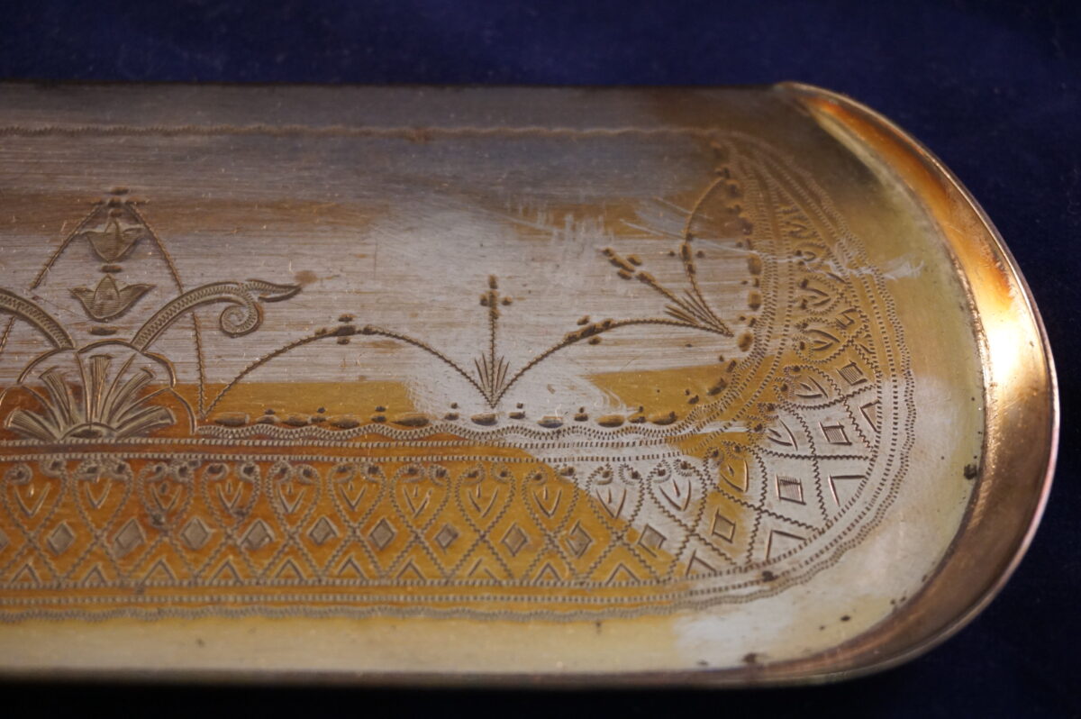 Antieke verzilverde schep met kunststof handvat - Afbeelding 6