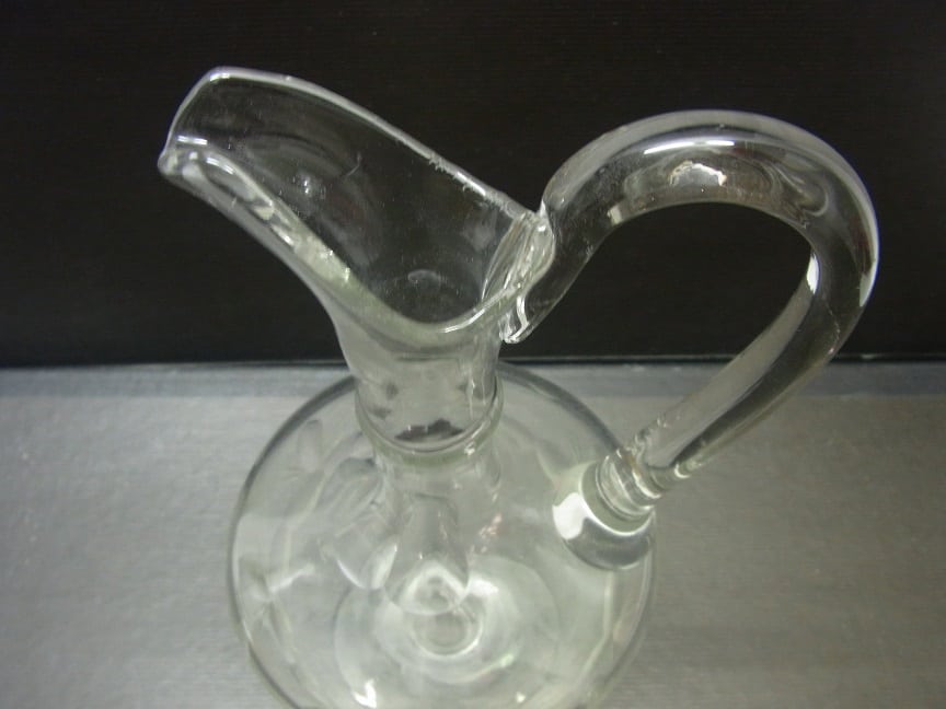 Antiek kristal geslepen glazen karaf - Afbeelding 6