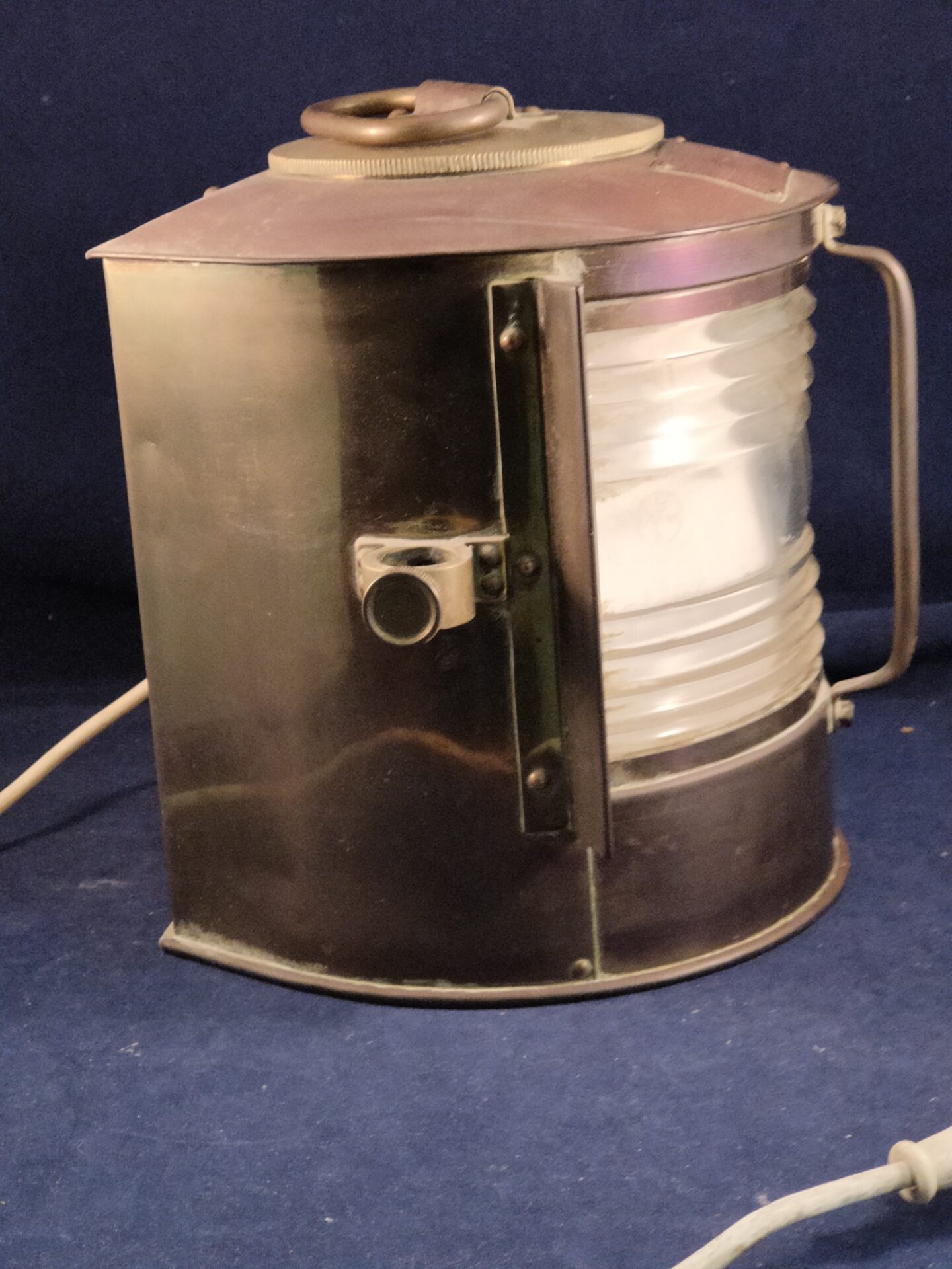 Antieke koperen scheepslamp stuurboordlamp - Afbeelding 6