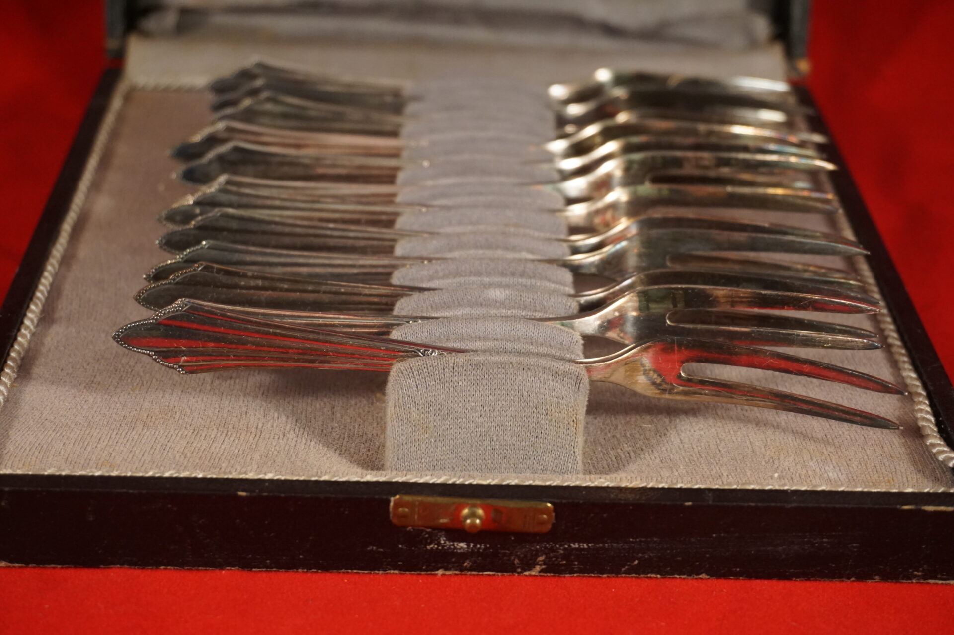 Duitse WMF 90 vlees vorkjes in originele box - Afbeelding 3