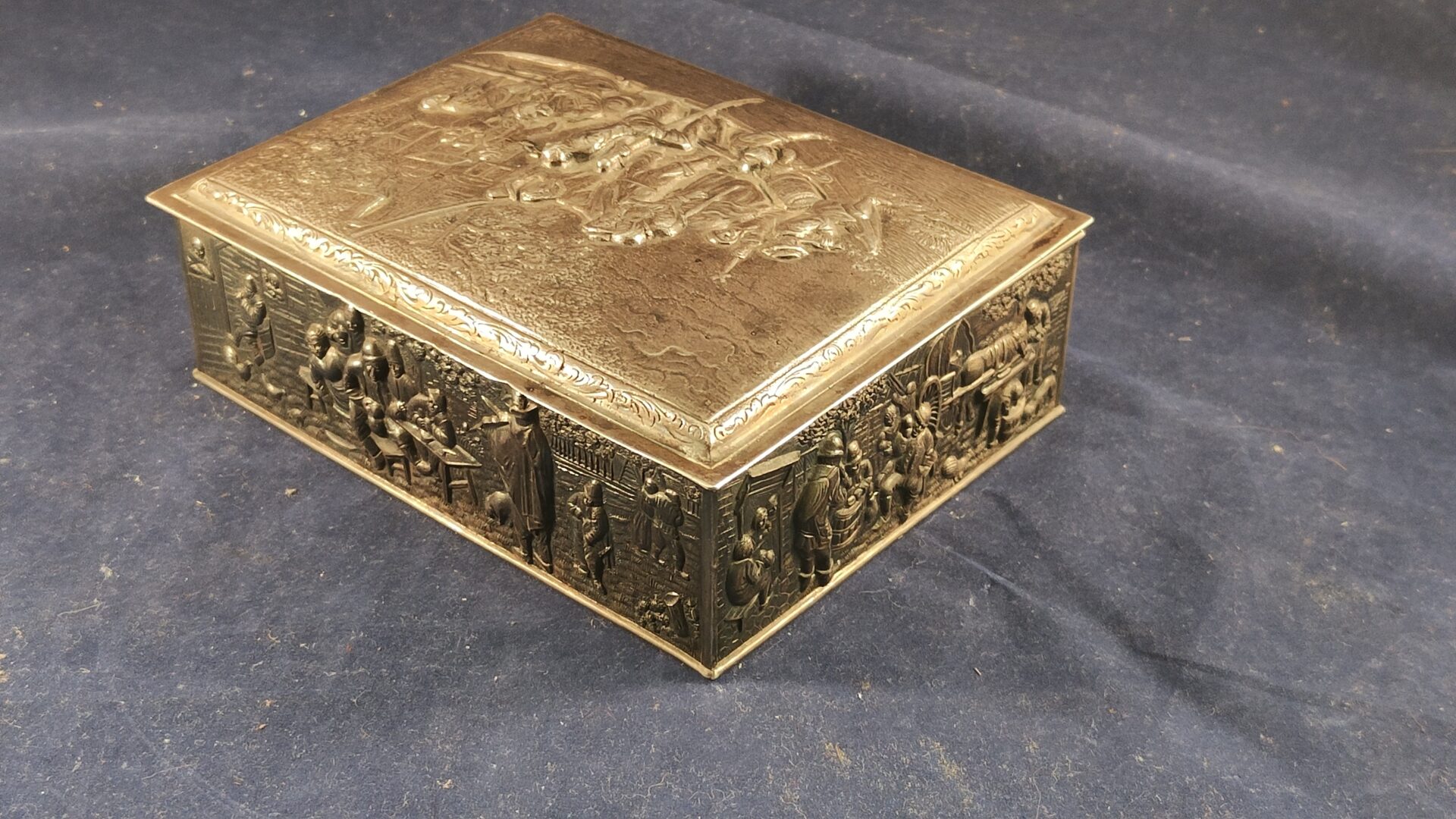 Antieke verzilverde sieradendoos - Afbeelding 5