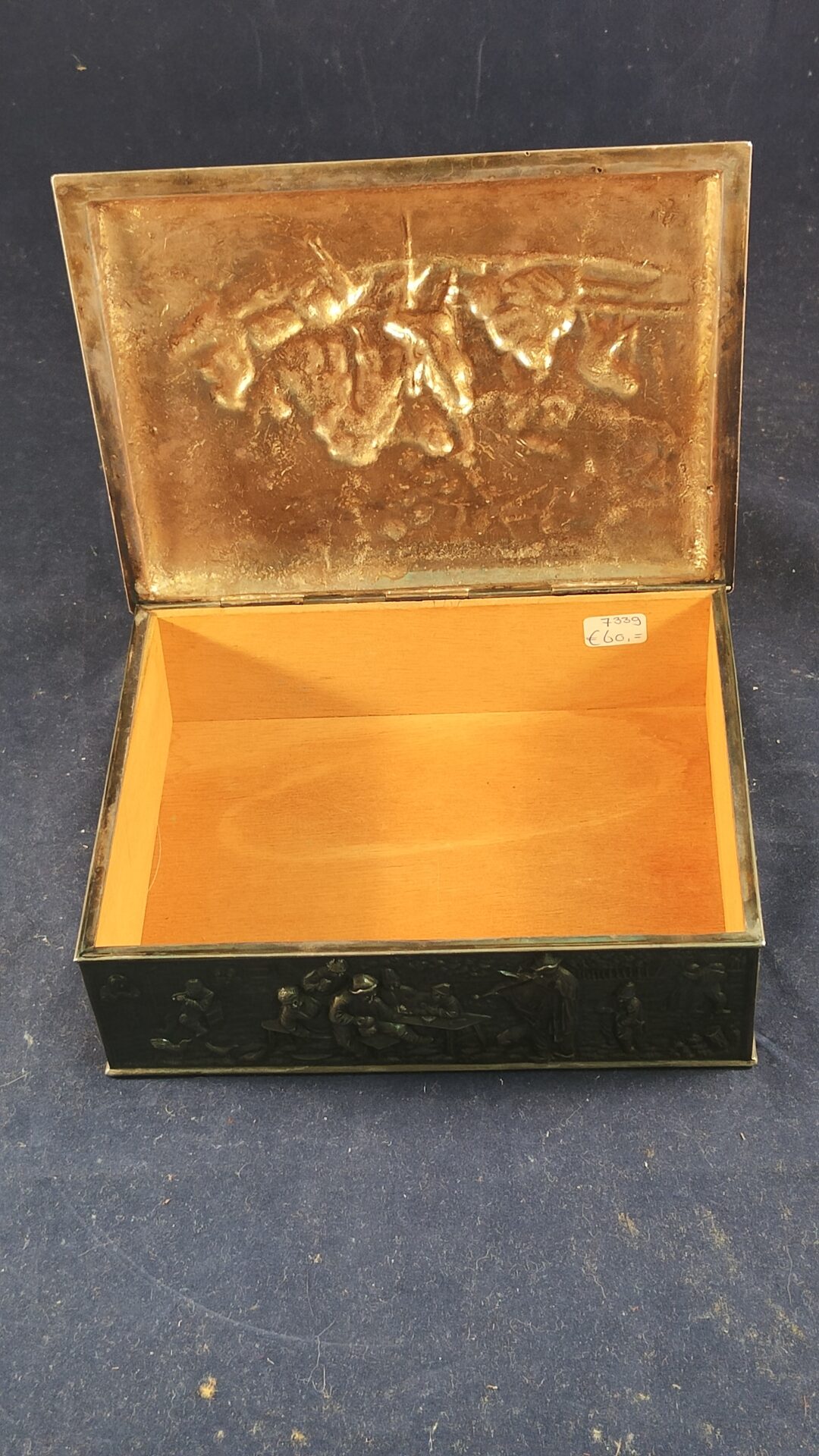 Antieke verzilverde sieradendoos - Afbeelding 6