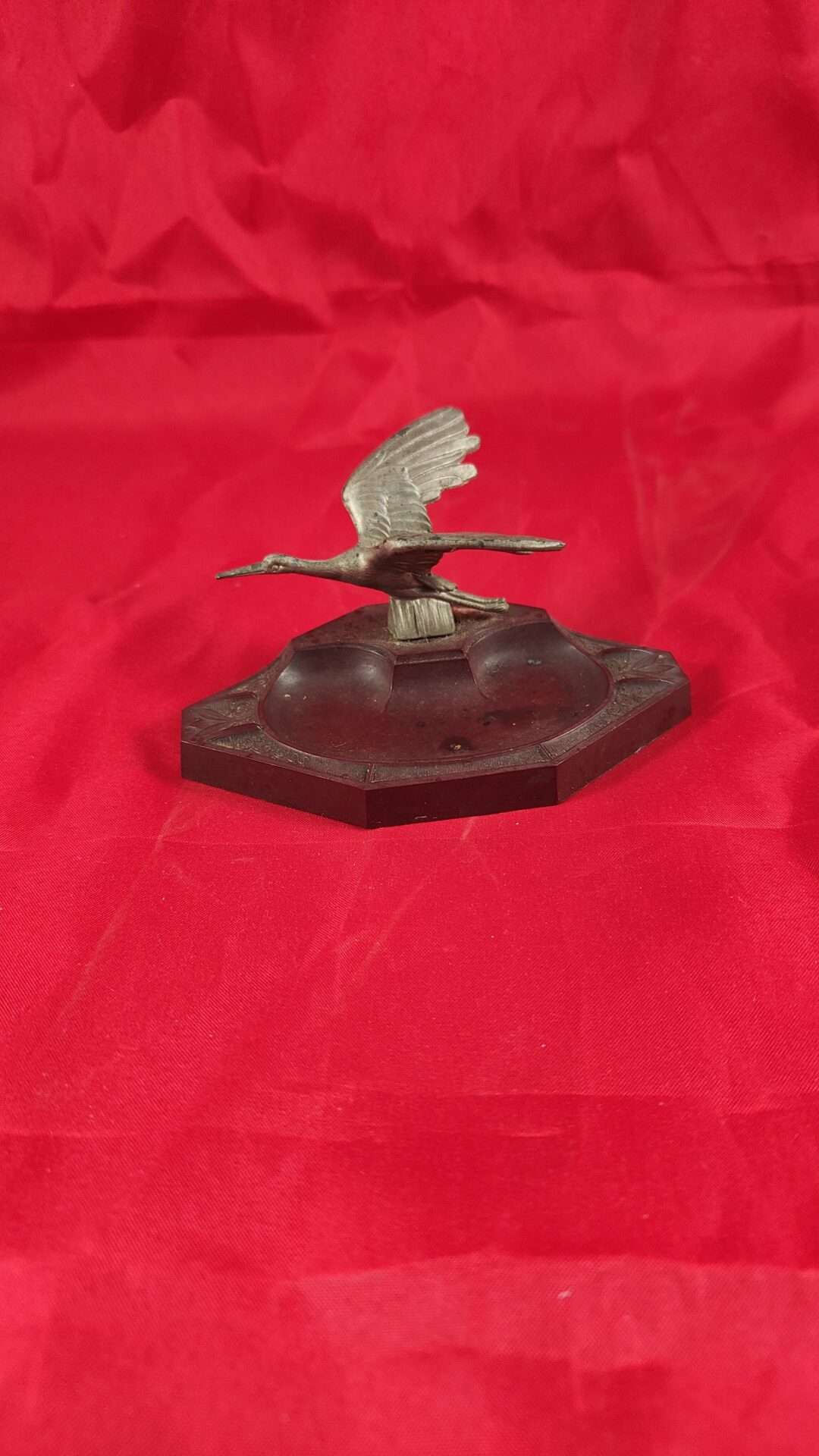 Art Deco asbak met vogel - Afbeelding 2