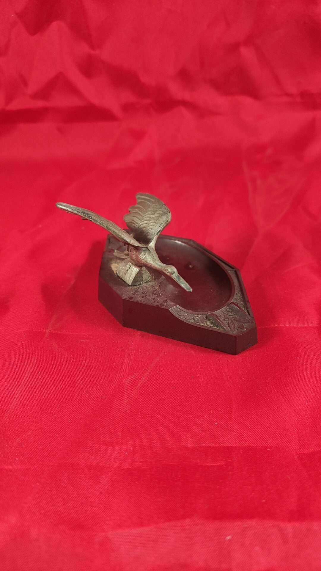 Art Deco asbak met vogel - Afbeelding 3