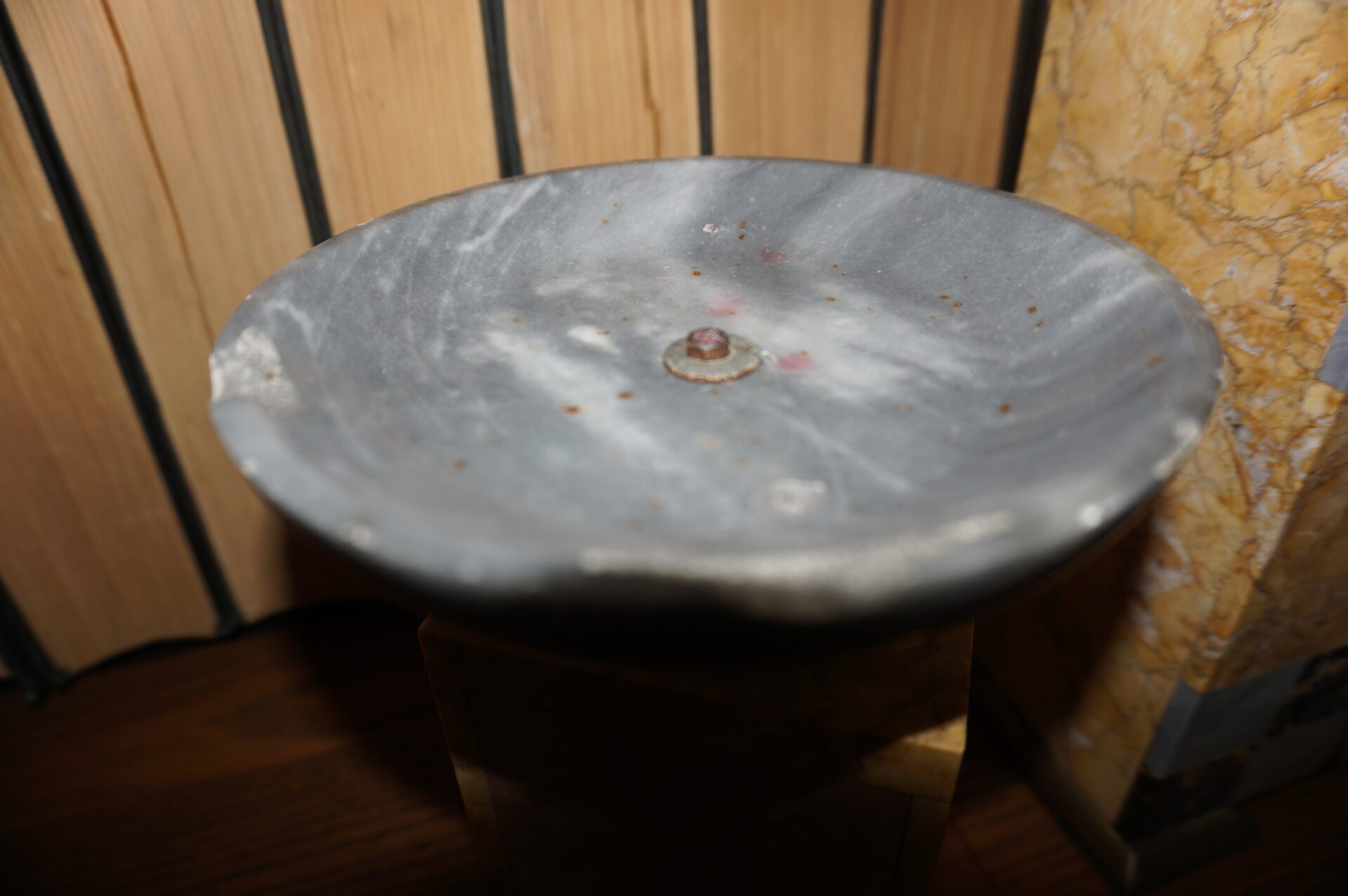 Art Deco marmeren klok met twee bijpassende kaarsenstandaards - Afbeelding 6