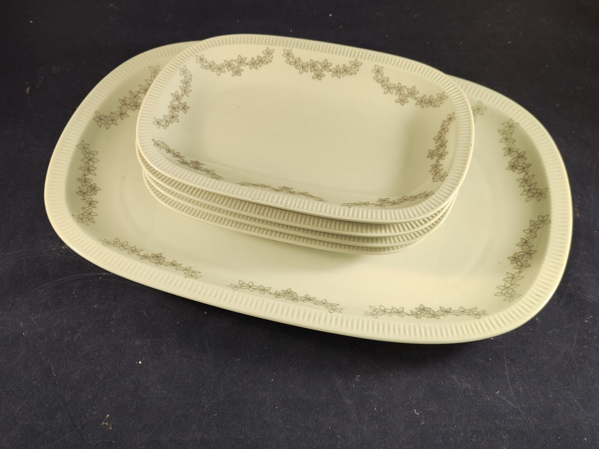 Vintage Arzburg Germany serveerschaal met vier kleine schalen - Afbeelding 2