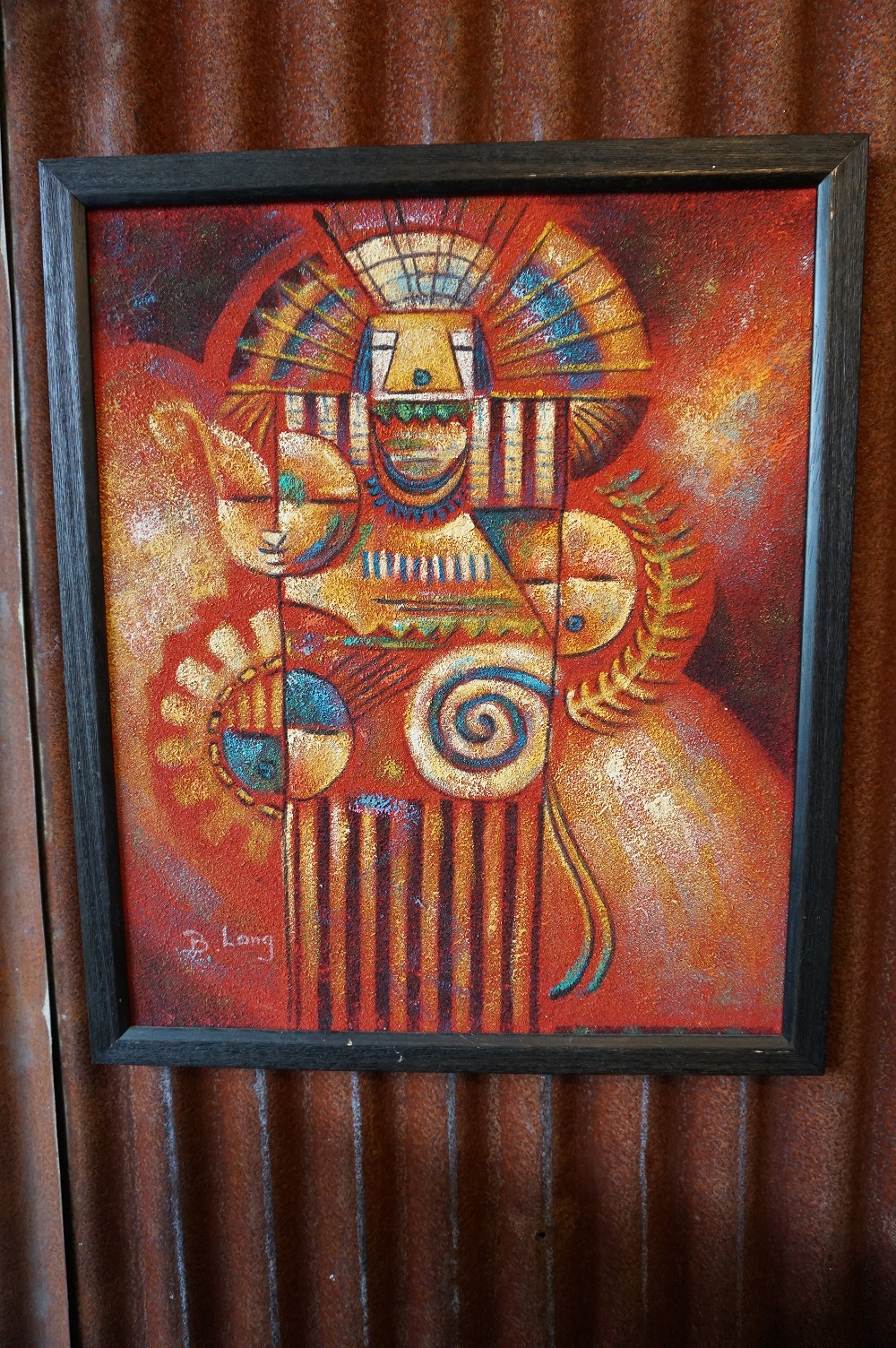 Abstract schilderij 2 B.Long - Afbeelding 2