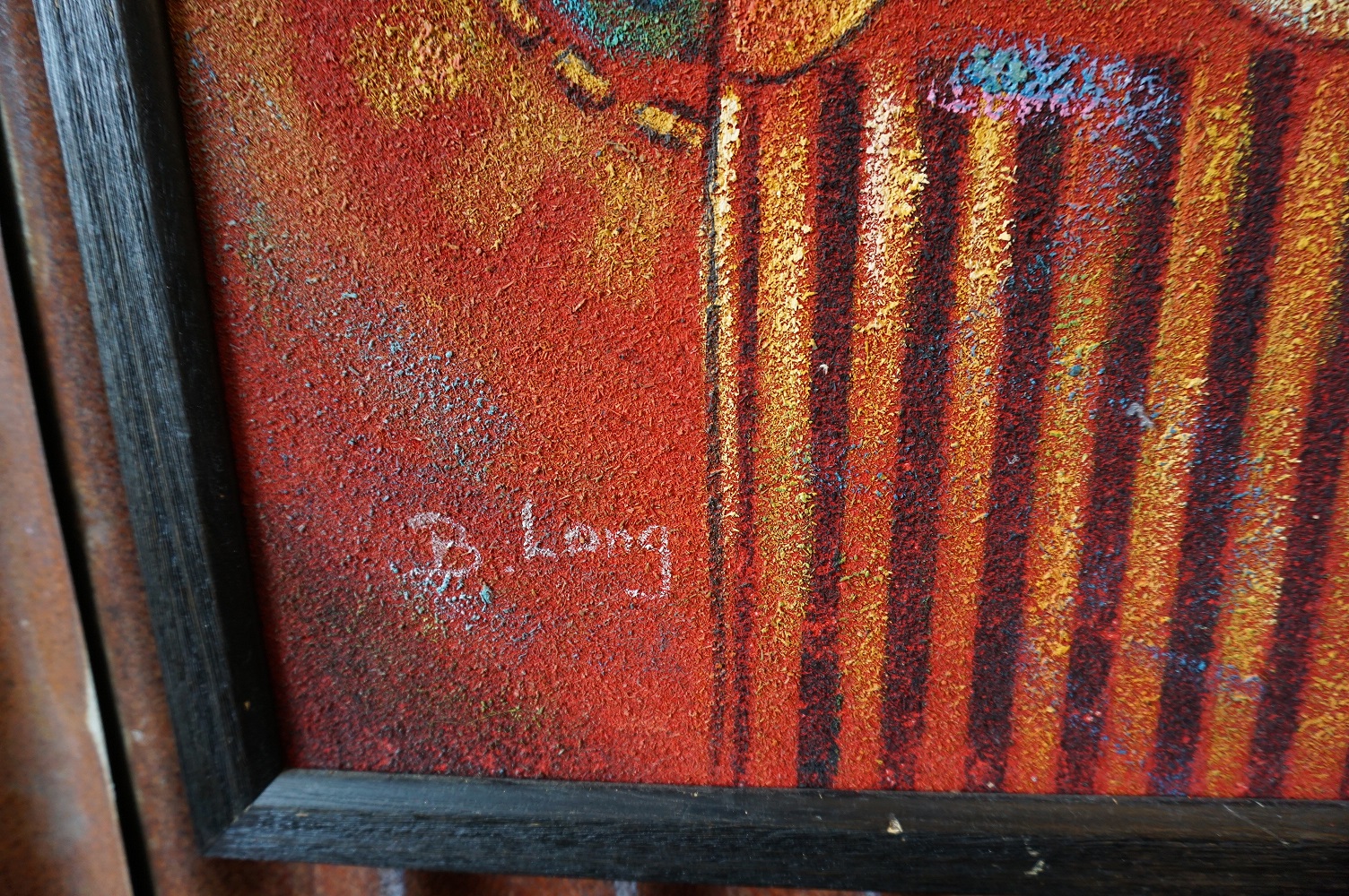 Abstract schilderij 2 B.Long - Afbeelding 3