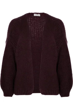 Beauregard Vest Grofgebreid Choco - Afbeelding 2