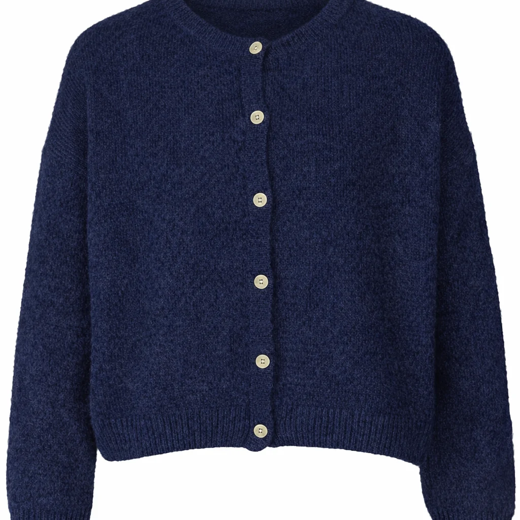 Beauregard Vest Grande Chic Button Donkerblauw - Afbeelding 2