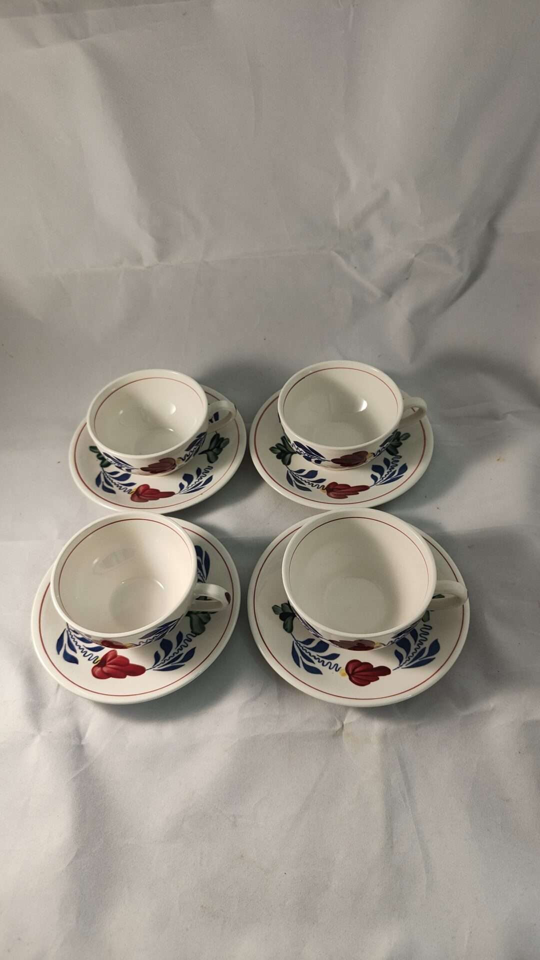 Boerenbont 4x kop en schotel Boch Belgium - Afbeelding 3