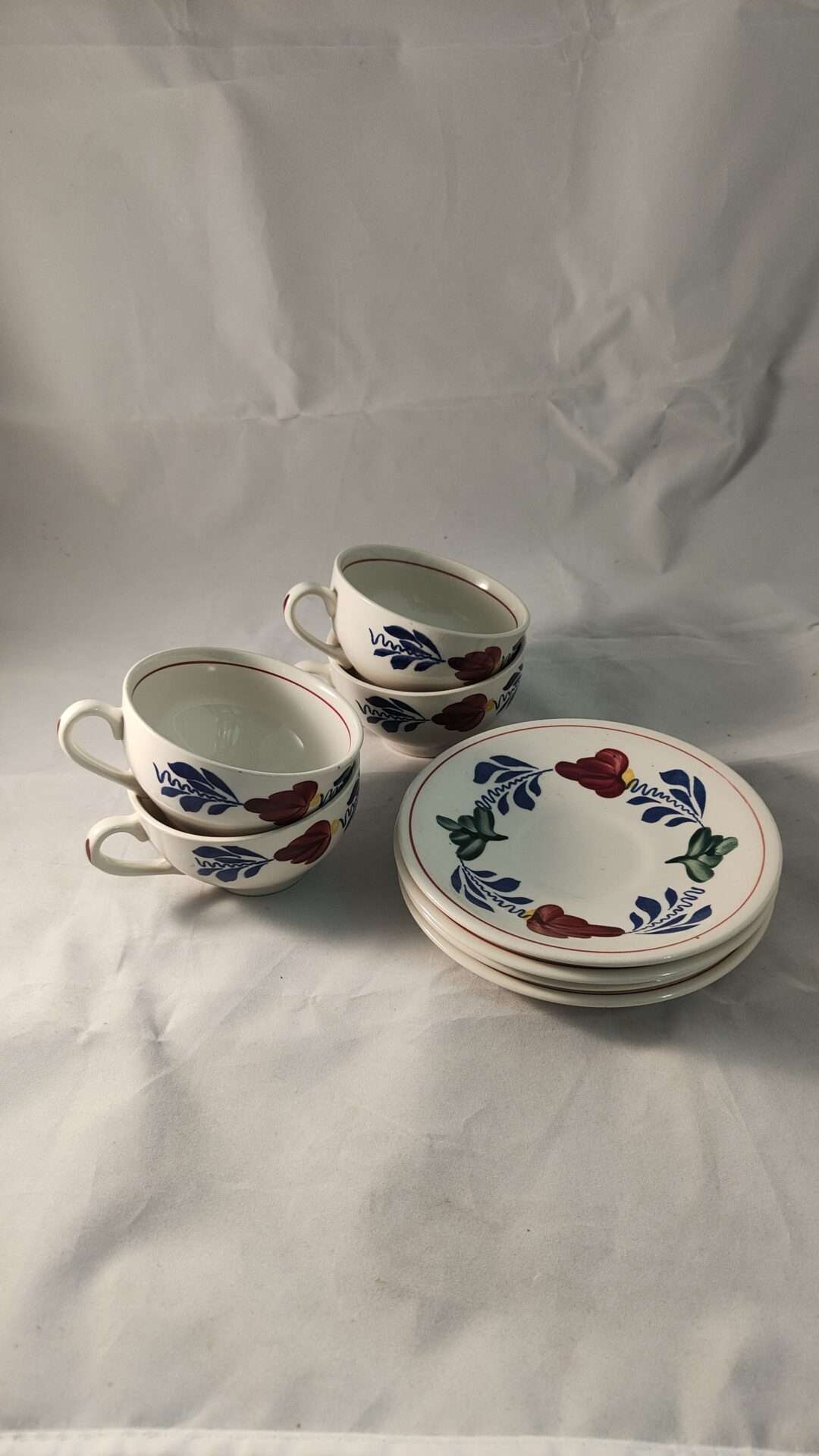 Boerenbont 4x kop en schotel Boch Belgium - Afbeelding 2