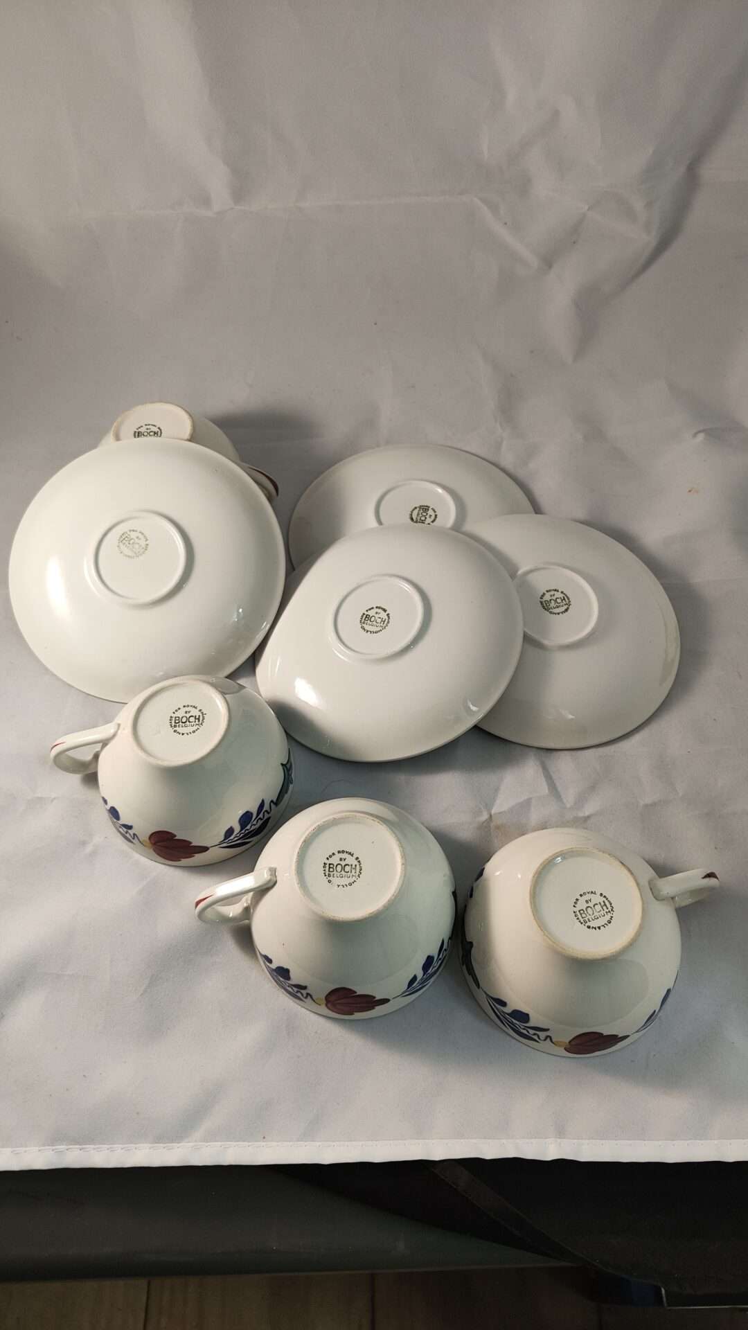 Boerenbont 4x kop en schotel Boch Belgium - Afbeelding 4