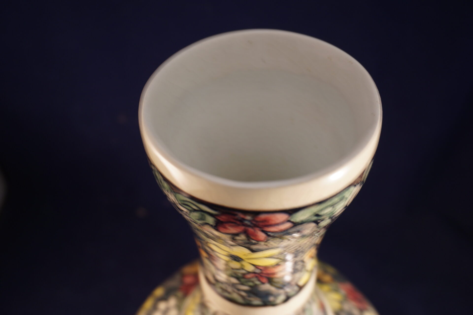 Vintage Japanse bolvaas met lange hals 37 cm - Afbeelding 6