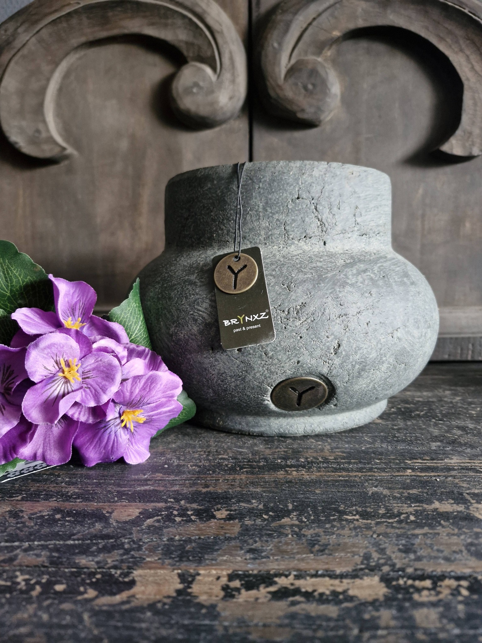 Brynxz Bloempot Majestic Vintage. M - Afbeelding 2