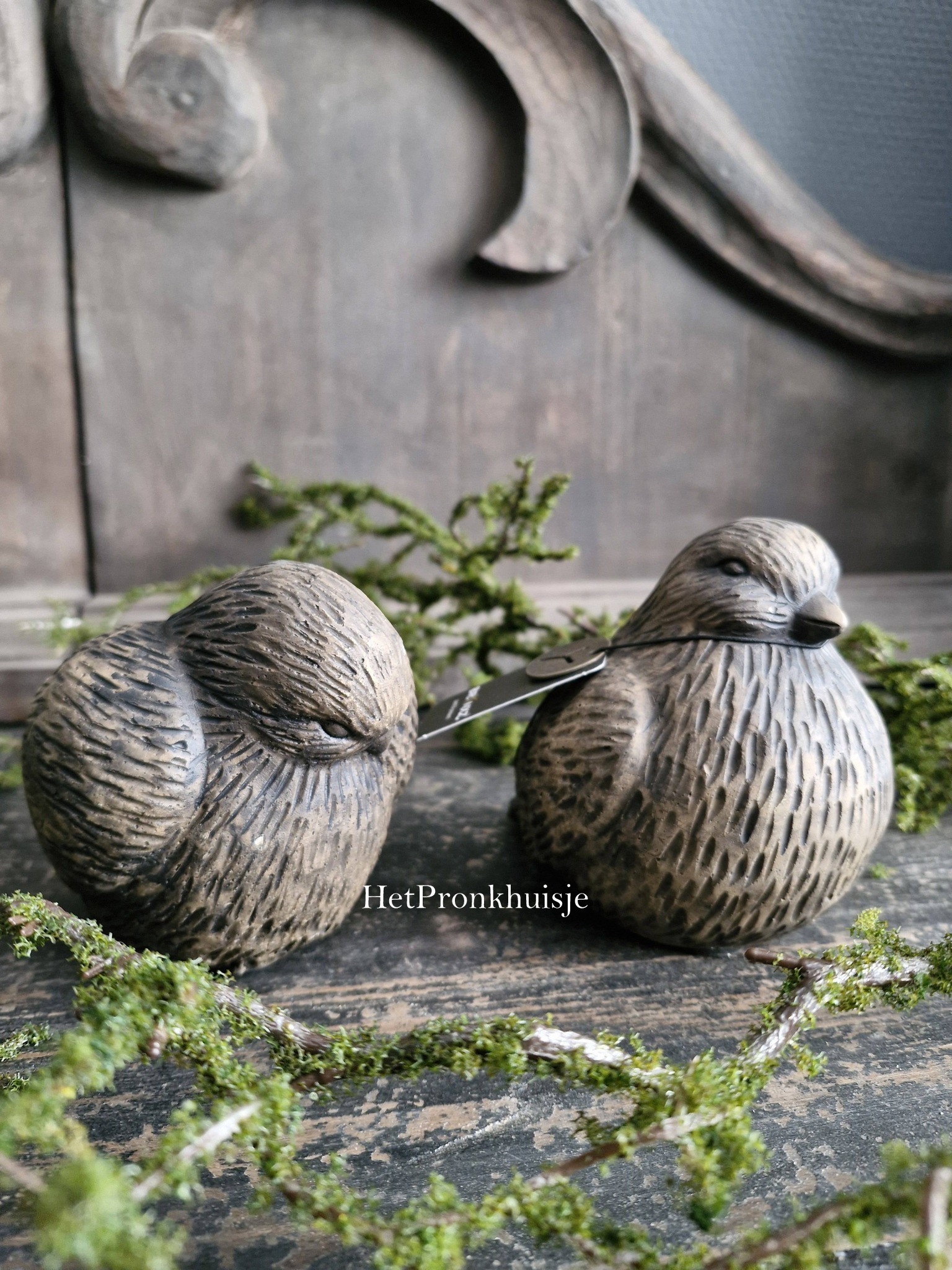 Brynxz. Set van 2 vogels. Majestic Brown - Afbeelding 2