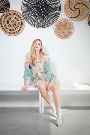 Dame Blanche Cardigan Cagno Suga Pool - Afbeelding 6