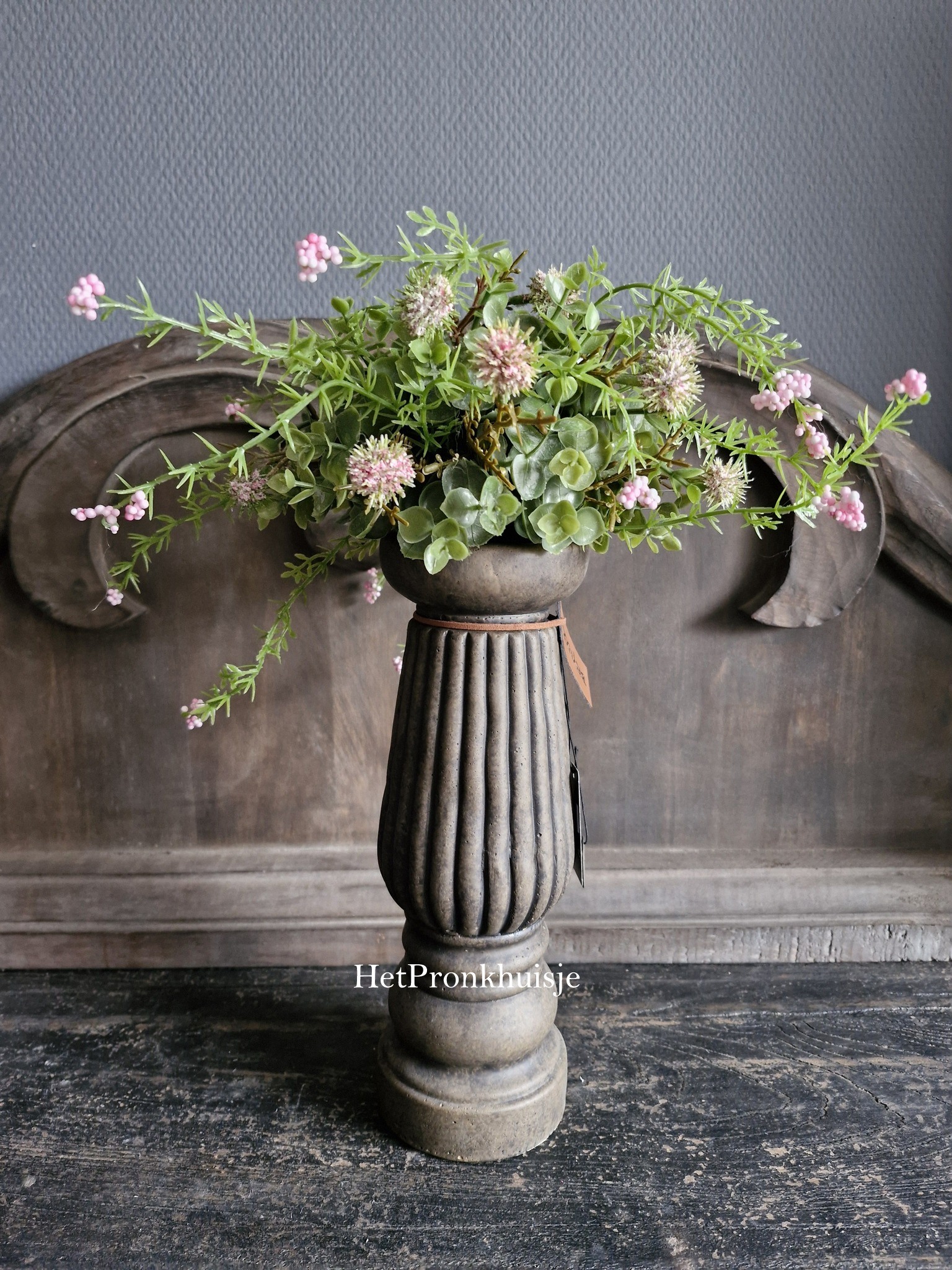 Countryfield. Toef boltoef Tafelstuk. Roze. Klein - Afbeelding 3