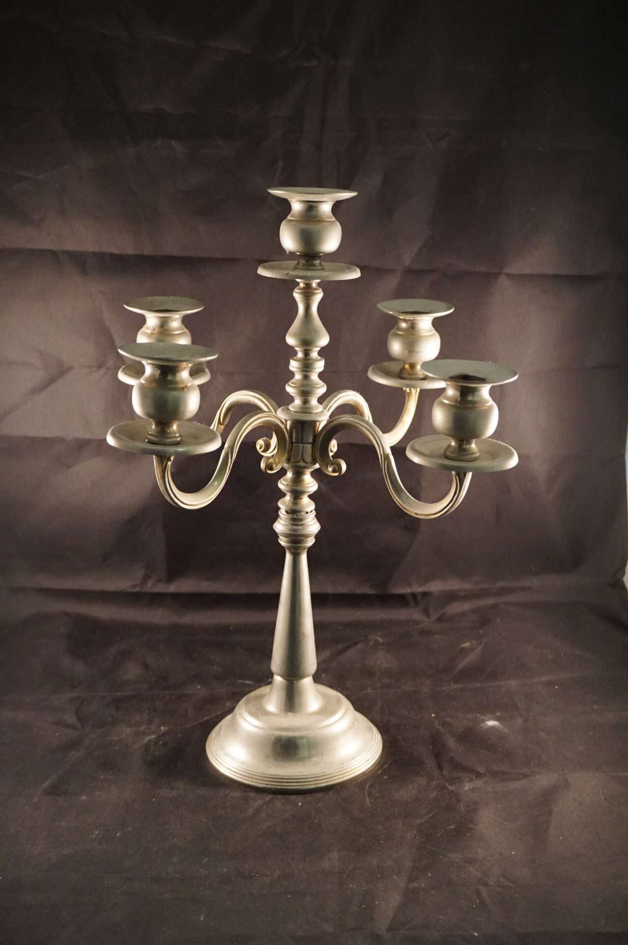 Brocante klassieke kandelaar 5 armen - Afbeelding 2