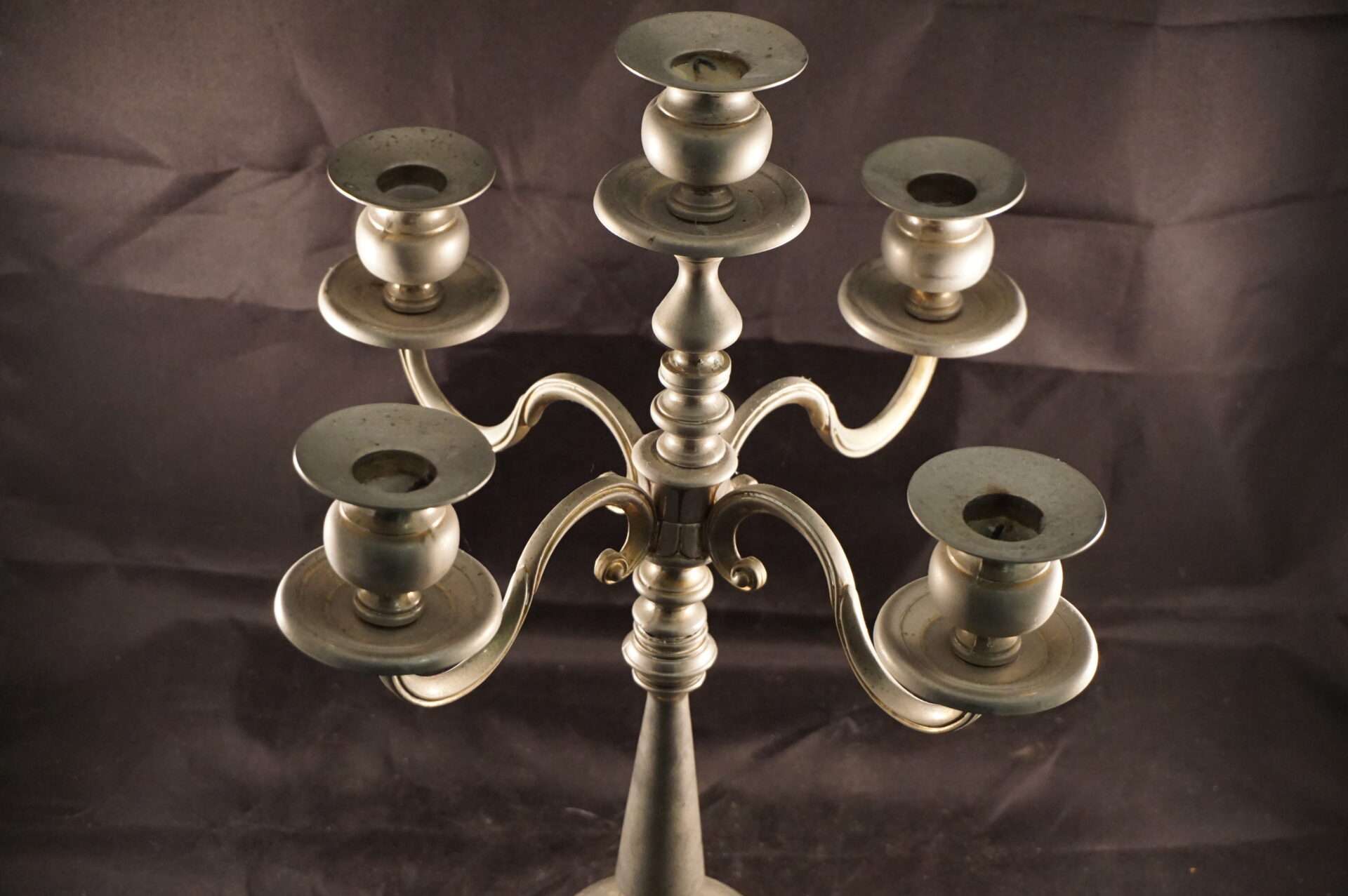 Brocante klassieke kandelaar 5 armen - Afbeelding 4