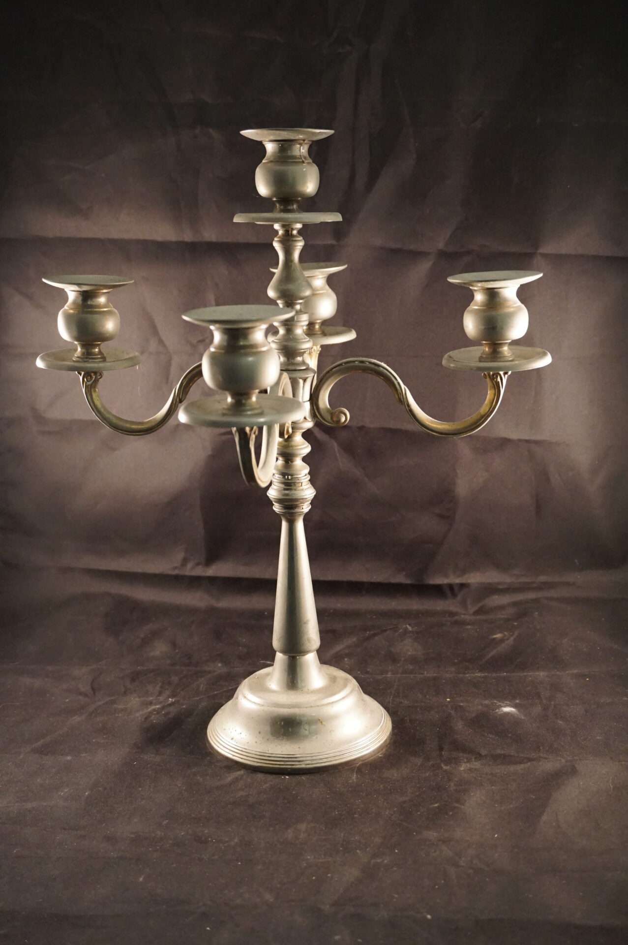 Brocante klassieke kandelaar 5 armen - Afbeelding 3