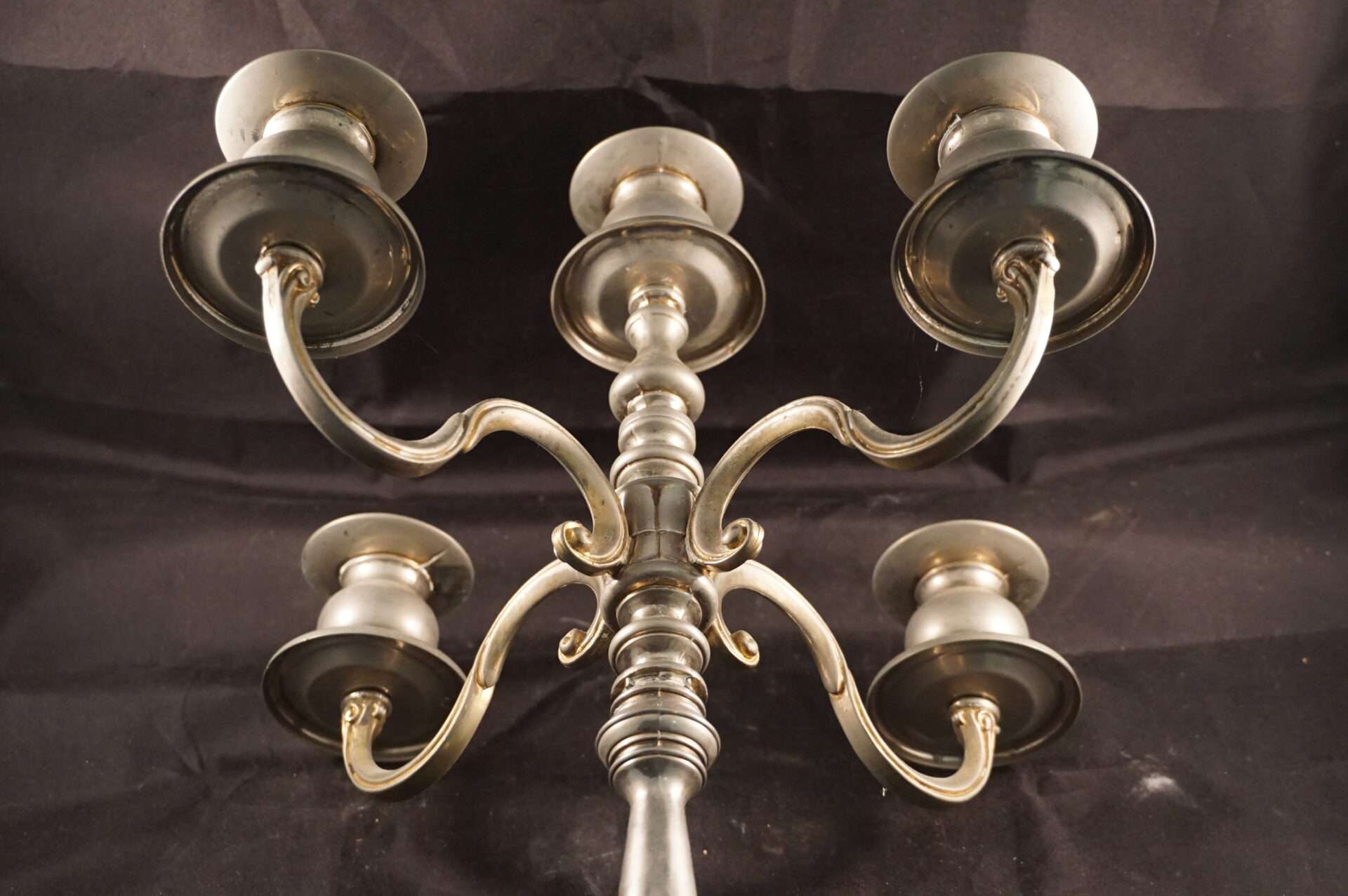 Brocante klassieke kandelaar 5 armen - Afbeelding 6