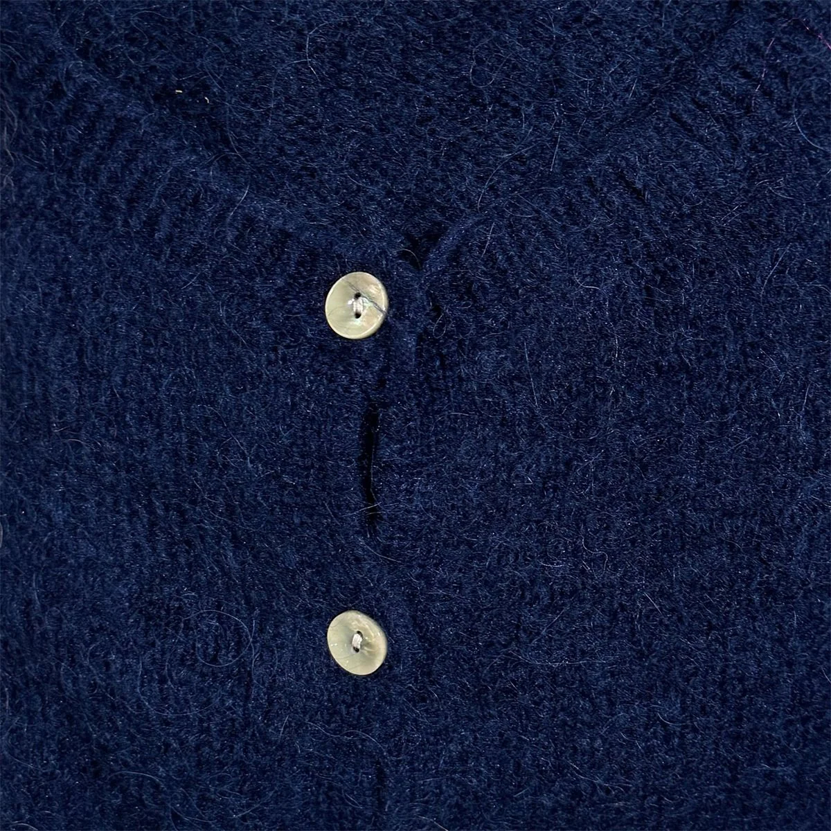 Beauregard Vest Petite Chic Button Marine - Afbeelding 3