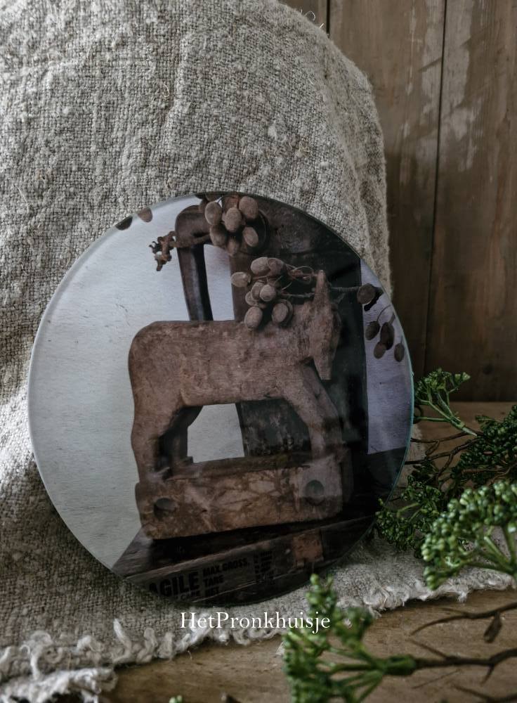 Glazen cirkel. Houten paard - Afbeelding 2